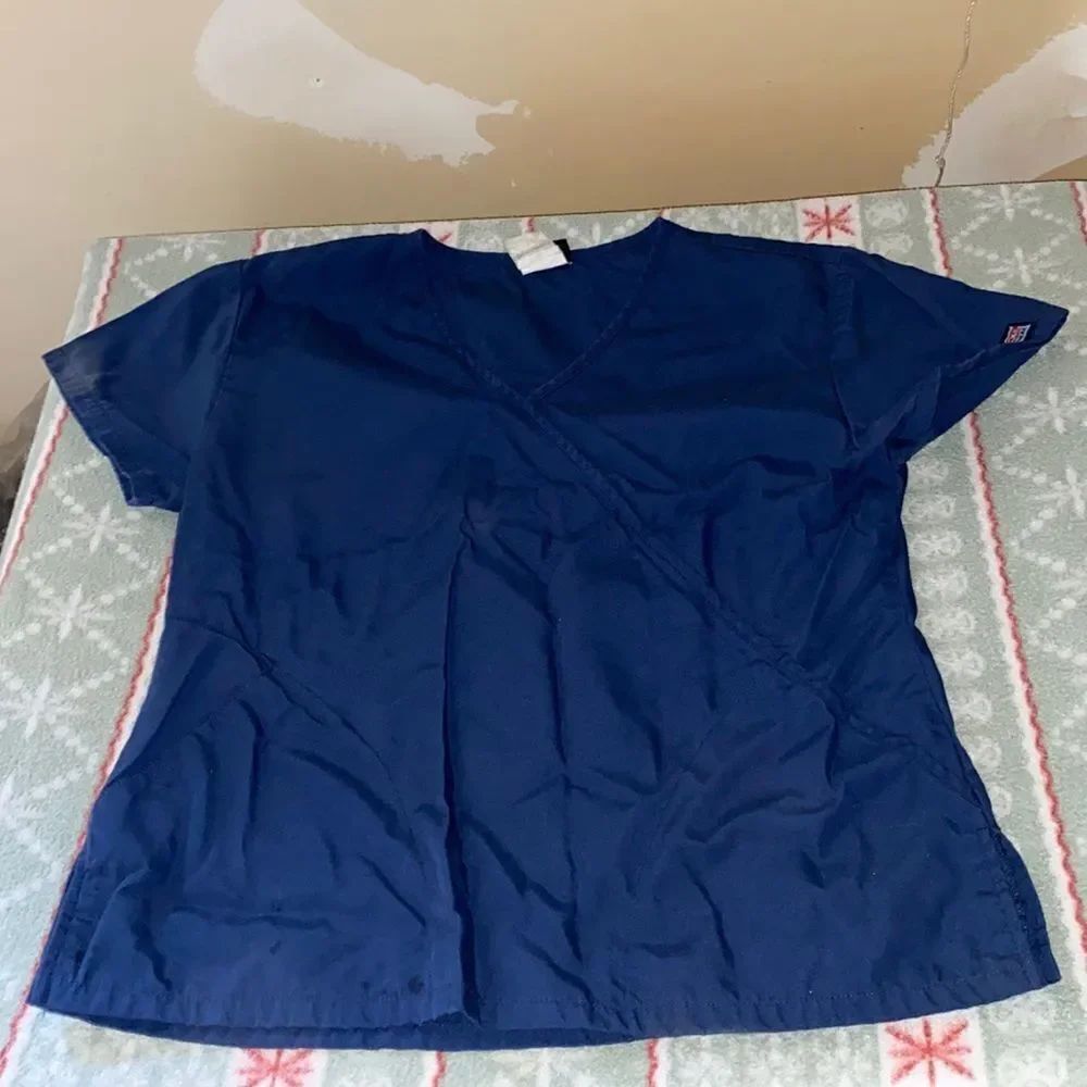 Cherokee Blue Scrub Top sz. XS